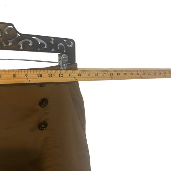 Carter Humphrey Women's Size 2 Brown Button Academia Mini Skirt - Picture 8 of 9